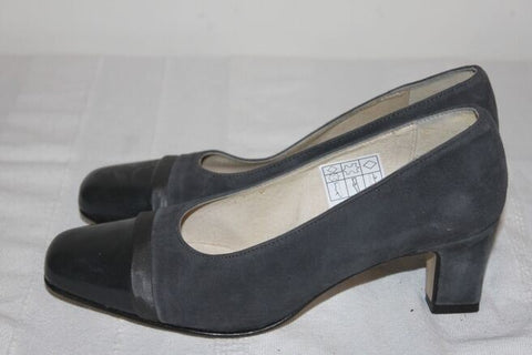 Escarpins LA HALLE Cuir Gris T 37 TBE