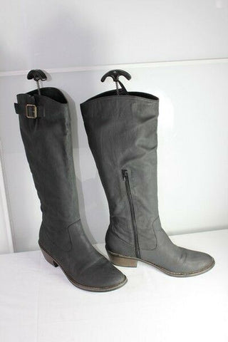 Bottes ANDRE à talons Teinte Gris très foncé T40