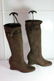 Bottes TISSAIA Marron Talons compensés T 38  TTBE