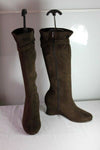 Bottes TISSAIA Marron Talons compensés T 38  TTBE