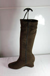 Bottes TISSAIA Marron Talons compensés T 38  TTBE