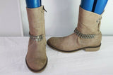 Bottines NOEL  Cuir Marron Clair  T 35 BE