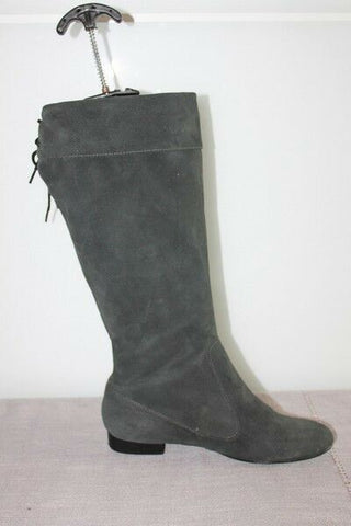 TOGETHER Bottes  Daim  Souple Gris Foncé  T39  TBE