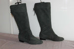 TOGETHER Bottes  Daim  Souple Gris Foncé  T39  TBE
