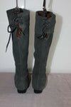 TOGETHER Bottes  Daim  Souple Gris Foncé  T39  TBE