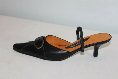 Escarpins Ouverts FUGITIVE  Cuir Noir T 39 Etat Neuf