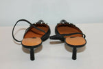 Escarpins Ouverts FUGITIVE  Cuir Noir T 39 Etat Neuf