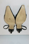 Escarpins Ouverts FUGITIVE  Cuir Noir T 39 Etat Neuf