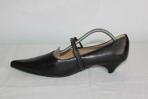 Escarpins à Sangles HONG TAI Simili Cuir Noir  T 39 TBE