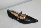 Escarpins à Sangles HONG TAI Simili Cuir Noir  T 39 TBE