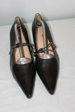 Escarpins à Sangles HONG TAI Simili Cuir Noir  T 39 TBE