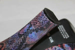 Escarpins CROWN Privilège  Cuir Violet Façon Python Hauts Talons T38 En TTBE