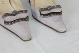 Escarpins APOSTROPHE Daim Parme et Gris T36.5