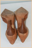 Escarpins Pointus MINELLI Tout Cuir Marron T 39 BE