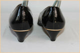 VINTAGE Escarpins BOCAGE Cuir Verni Noir T 37.5 BE