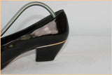 VINTAGE Escarpins BOCAGE Cuir Verni Noir T 37.5 BE