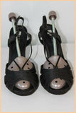 Escarpins LA SCARPA Tissu Satiné Noir T 39 TTBE