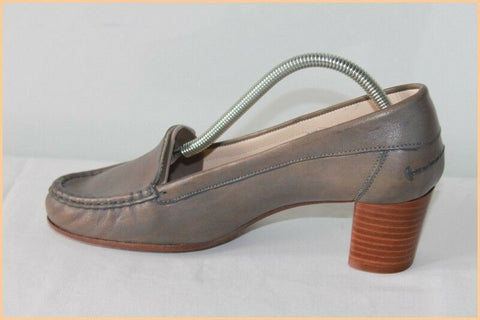 Escarpins PERTINI Tout Cuir Gris T 36 TBE