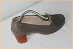 Escarpins PERTINI Tout Cuir Gris T 36 TBE