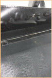 VINTAGE Sac Simili Cuir Noir Porté Main ou Epaule BE