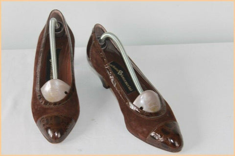 Escarpins BARBARA BOCCACCINI Tout Cuir Marron T 37.5 BE