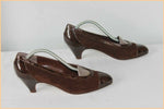 Escarpins BARBARA BOCCACCINI Tout Cuir Marron T 37.5 BE