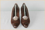 Escarpins BARBARA BOCCACCINI Tout Cuir Marron T 37.5 BE