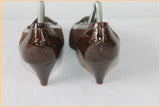 Escarpins BARBARA BOCCACCINI Tout Cuir Marron T 37.5 BE