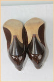 Escarpins BARBARA BOCCACCINI Tout Cuir Marron T 37.5 BE