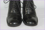 Escarpins à Lacets CLIF Tout Cuir Noir T 35.5 TBE