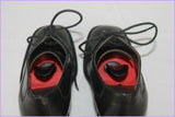 Escarpins à Lacets CLIF Tout Cuir Noir T 35.5 TBE