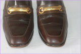 VINTAGE Escarpins MINELLI Tout Cuir Marron Foncé T 39.5 BE