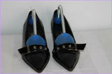 Escarpins JB MARTIN Cuir Verni Noir Petits Talons T 36 BE