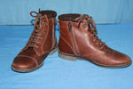 Bottines Fourrées ZARA Cuir Marron T 34 BE