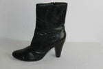 Bottines NAF NAF Simili Cuir Noir à Talons T 37 BE