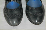 Escarpins REQINS Cuir Gris Foncé Nuancé T 38 TBE