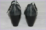 Escarpins REQINS Cuir Gris Foncé Nuancé T 38 TBE