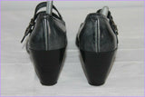 Escarpins REQINS Cuir Gris Foncé Nuancé T 38 TBE