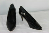 Escarpins BERYL Cuir Verni Noir T 40 TBE