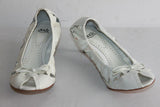 Escarpins Souples ASH Tout Cuir Verni Blanc T 36 BE