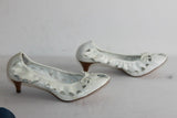Escarpins Souples ASH Tout Cuir Verni Blanc T 36 BE
