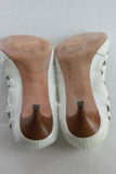 Escarpins Souples ASH Tout Cuir Verni Blanc T 36 BE