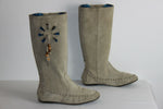 Mi Bottes Souples SAN MARINA Daim Peau Ivoire T 37 BE