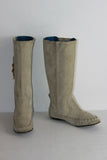 Mi Bottes Souples SAN MARINA Daim Peau Ivoire T 37 BE