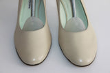 Escarpins LUCIANO BARACHINI Tout Cuir Ivoire T 39 TBE