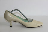 Escarpins LUCIANO BARACHINI Tout Cuir Ivoire T 39 TBE