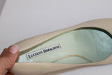 Escarpins LUCIANO BARACHINI Tout Cuir Ivoire T 39 TBE