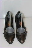 Escarpins SAN MARINA Cuir Gris Anthracite T 36 TBE