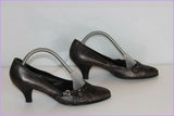 Escarpins SAN MARINA Cuir Gris Anthracite T 36 TBE