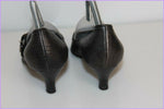 Escarpins SAN MARINA Cuir Gris Anthracite T 36 TBE